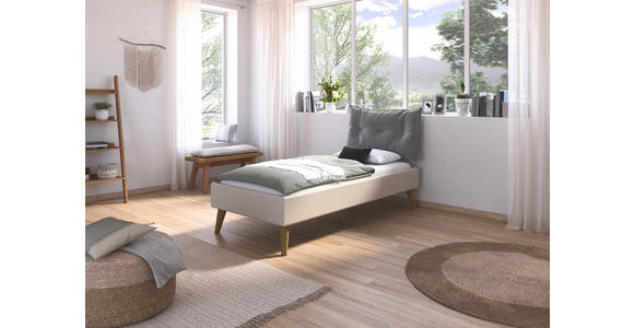 BETT 90/200 cm  in Champagner  - Wildeiche/Champagner, Design, Holz/Holzwerkstoff (90/200cm) - Carryhome