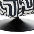 SESSEL in Flachgewebe Schwarz, Weiß  - Schwarz/Weiß, KONVENTIONELL, Textil/Metall (90/67/82cm) - Carryhome