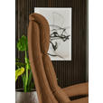 RELAXSESSEL in Leder Karamell  - Edelstahlfarben/Karamell, Design, Leder/Metall (76/119/86cm) - Dieter Knoll