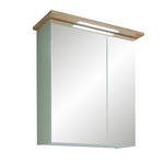 SPIEGELSCHRANK 60/72/20 cm  - Chromfarben/Eichefarben, KONVENTIONELL, Glas/Holzwerkstoff (60/72/20cm) - Xora