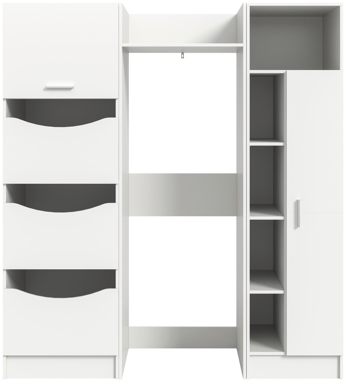 HAUSWIRTSCHAFTSRAUM 166/195/62 cm Weiss  - Weiss, Basics, Holzwerkstoff (166/195/62cm) - MID.YOU