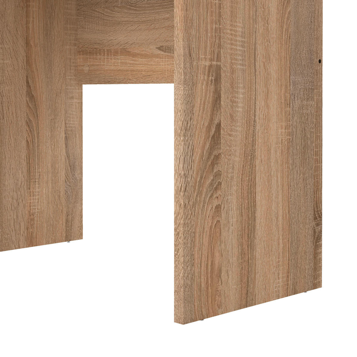 SCHREIBTISCH 120,1/48,1/72,6 cm  in Eichefarben  - Eichefarben/Silberfarben, MODERN, Holzwerkstoff/Kunststoff (120,1/48,1/72,6cm) - MID.YOU