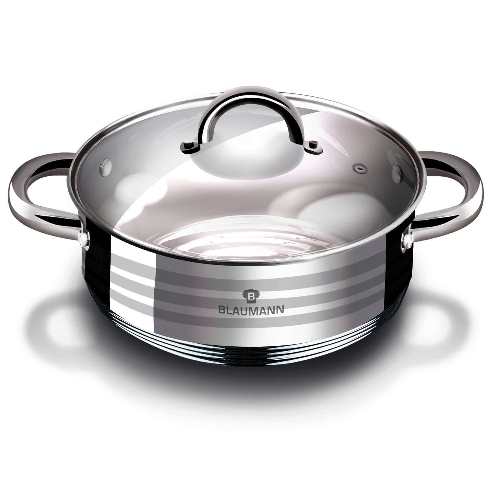 FŐZŐEDÉNY 7 l  - nemesacél, Basics, Üveg/fém (7l)