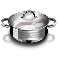 FŐZŐEDÉNY 7 l  - nemesacél, Basics, Üveg/fém (7l)