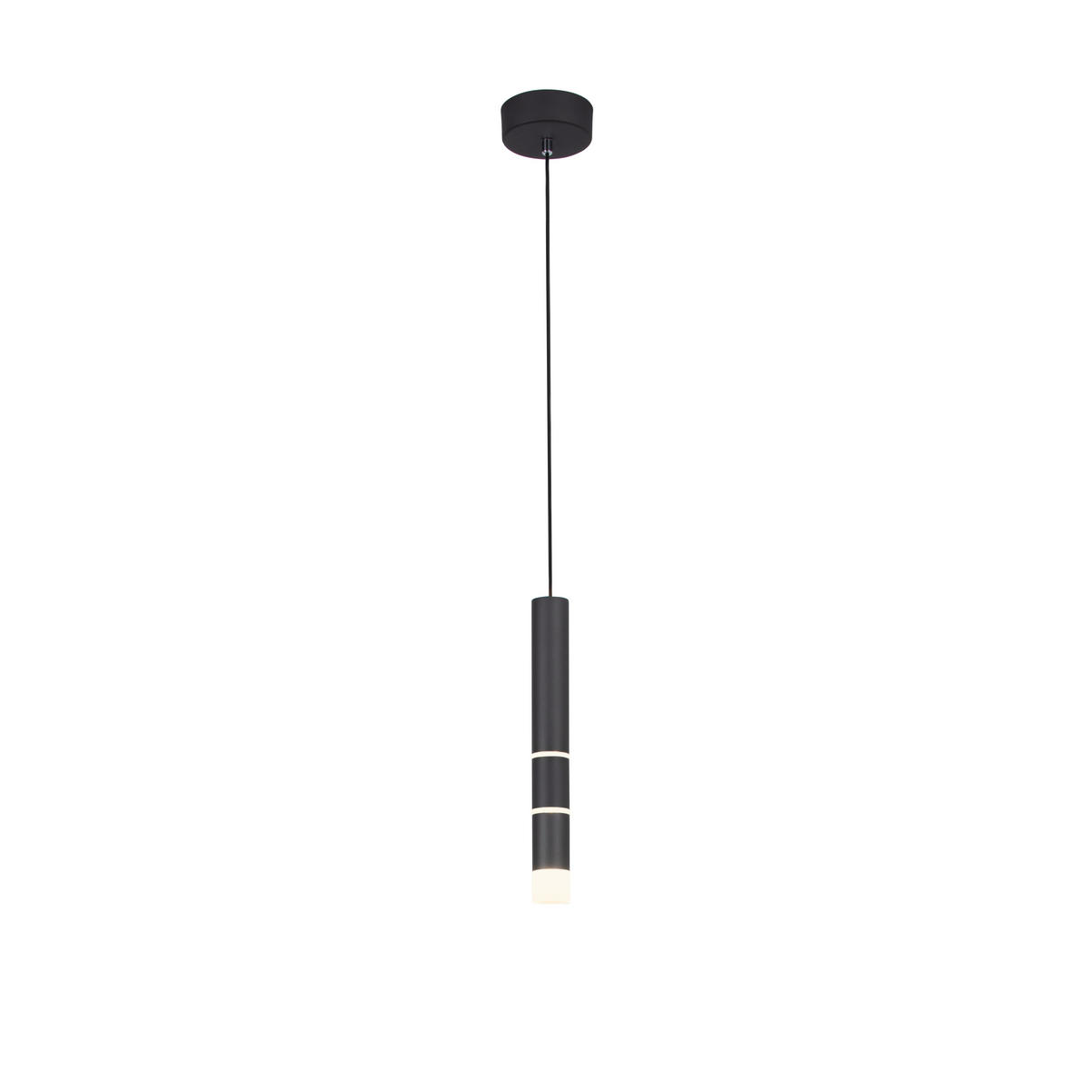 VISEČA LED-SVETILKA   /540 lm/3000 K// - črna, Design, kovina/umetna masa (12/12/120cm)