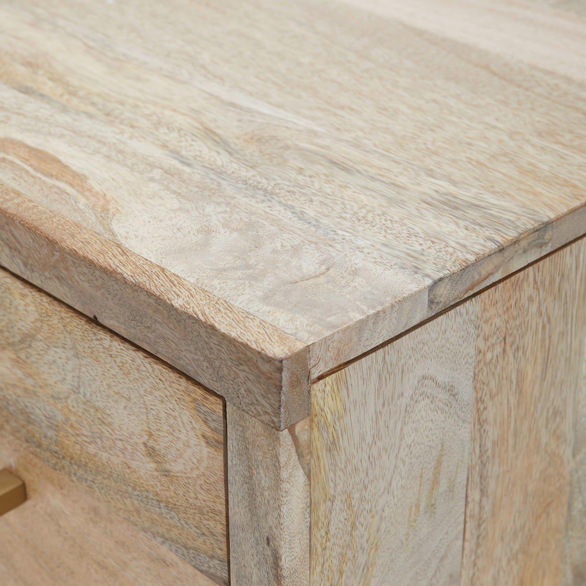 COUCHTISCH in Holz  - Goldfarben/Naturfarben, Natur, Holz/Metall (130/45/70cm) - MID.YOU