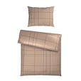 BETTWÄSCHE CUBY Satin 160/210 cm  - Taupe, KONVENTIONELL, Textil (160/210cm) - Esposa