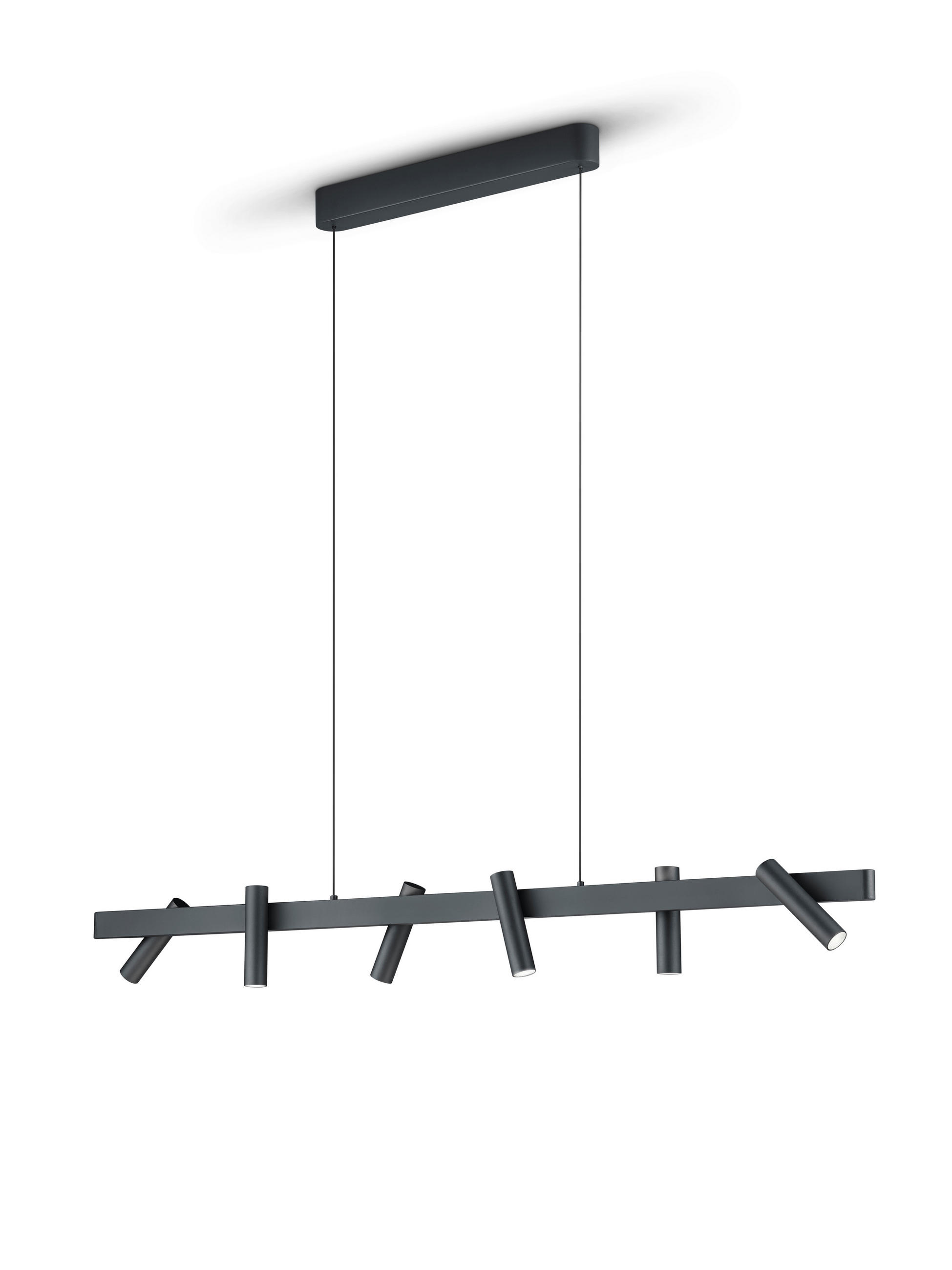 LED-HÄNGELEUCHTE 120/9/210 cm  - Schwarz, Design, Metall (120/9/210cm) - Helestra