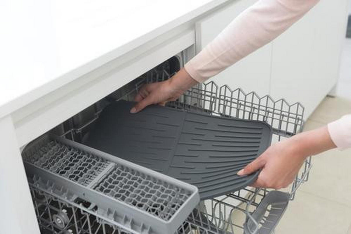 ABTROPFMATTE  - Dunkelgrau, Design, Kunststoff (32,5/43,8/0,9cm) - Brabantia
