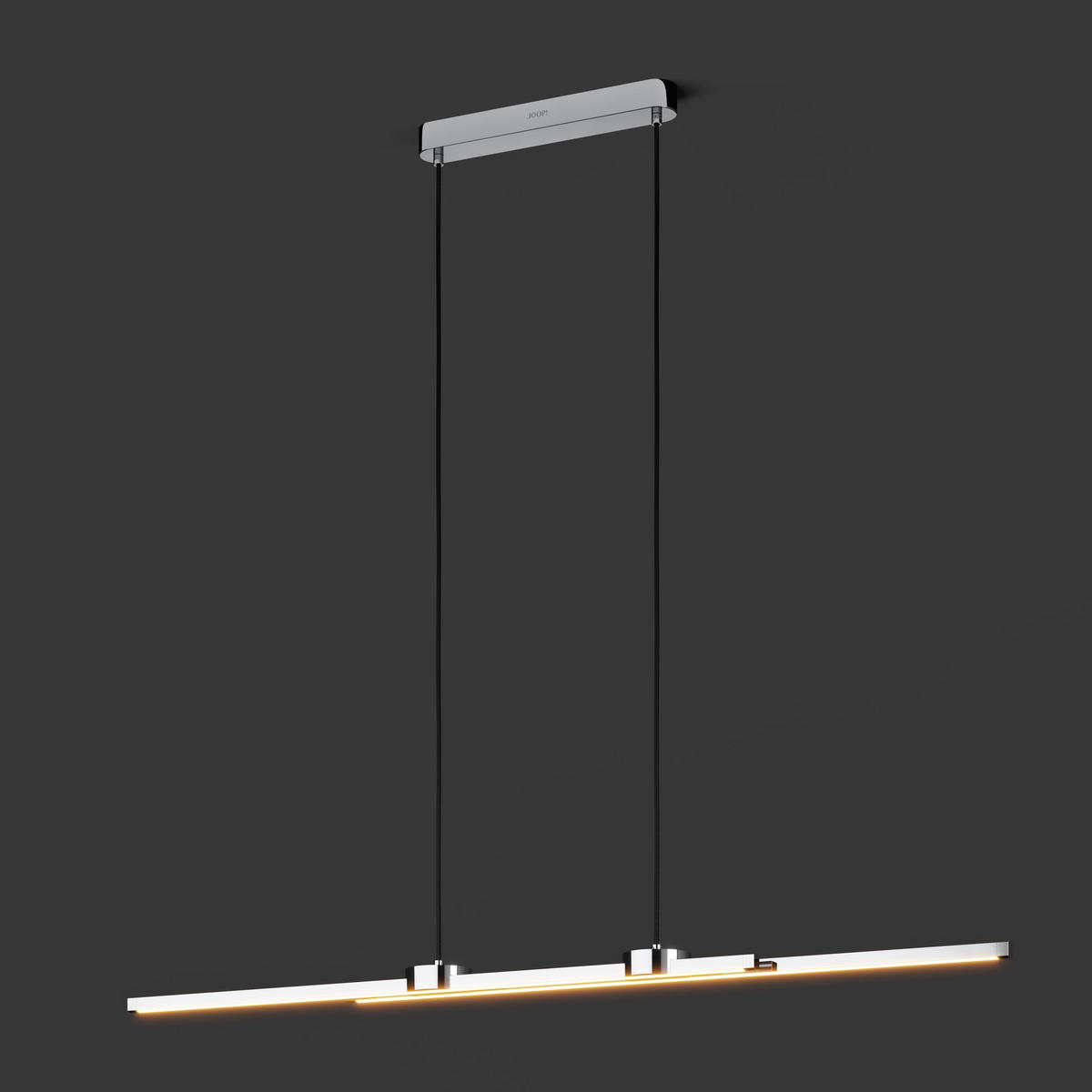 ZÁVĚSNÉ LED SVÍTIDLO, 119/8,5/150 cm - bílá/barvy chromu, Design, kov/plast (119/8,5/150cm) - Joop!