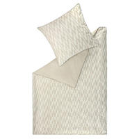 WENDEBETTWÄSCHE SW-Favour beige Satin 135/200 cm  - Beige/Creme, Design, Textil (135/200cm) - Schöner Wohnen