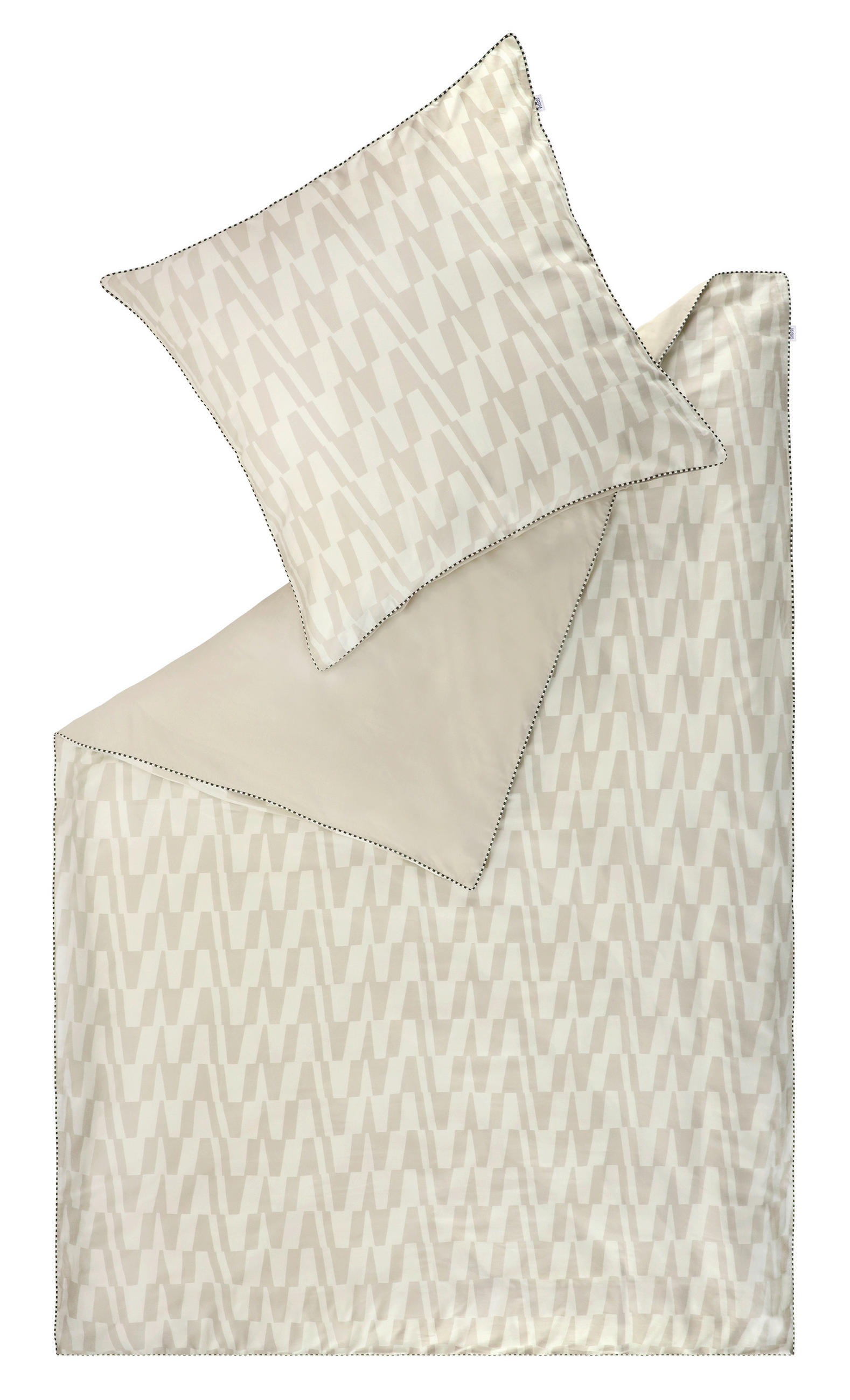 Schöner Wohnen Wendebettwäsche SW-Favour beige Creme, Beige 135x200 cm