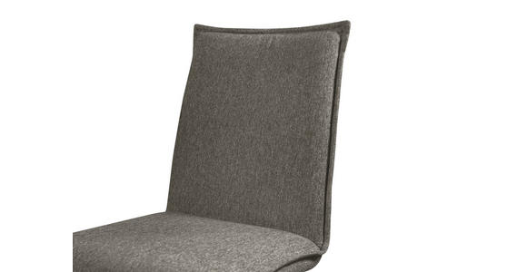 STUHL Webstoff Dunkelgrau, Schwarz Buche massiv - Dunkelgrau/Schwarz, Basics, Holz/Textil (46/91/61cm) - Carryhome