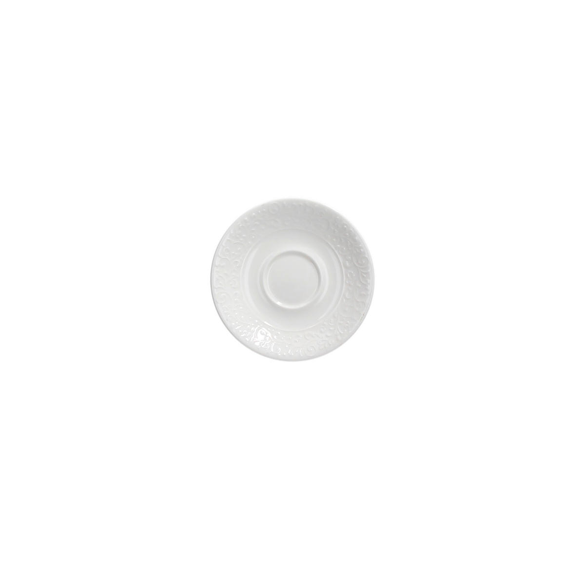TANJURIĆ ZA ŠALICU    Jasmin Bianco  - bijela, Basics, keramika (11.5/1.5cm) - Tognana