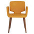 STUHL in Holz, Leder Gelb, Nussbaumfarben - Gelb/Nussbaumfarben, Design, Leder/Holz (57,5/81/56cm) - Team 7 STUHL in Holz, Leder Gelb, Nussbaumfarben - Gelb/Nussbaumfarben, Design, Leder/Holz (57,5/81/56cm) - Team 7