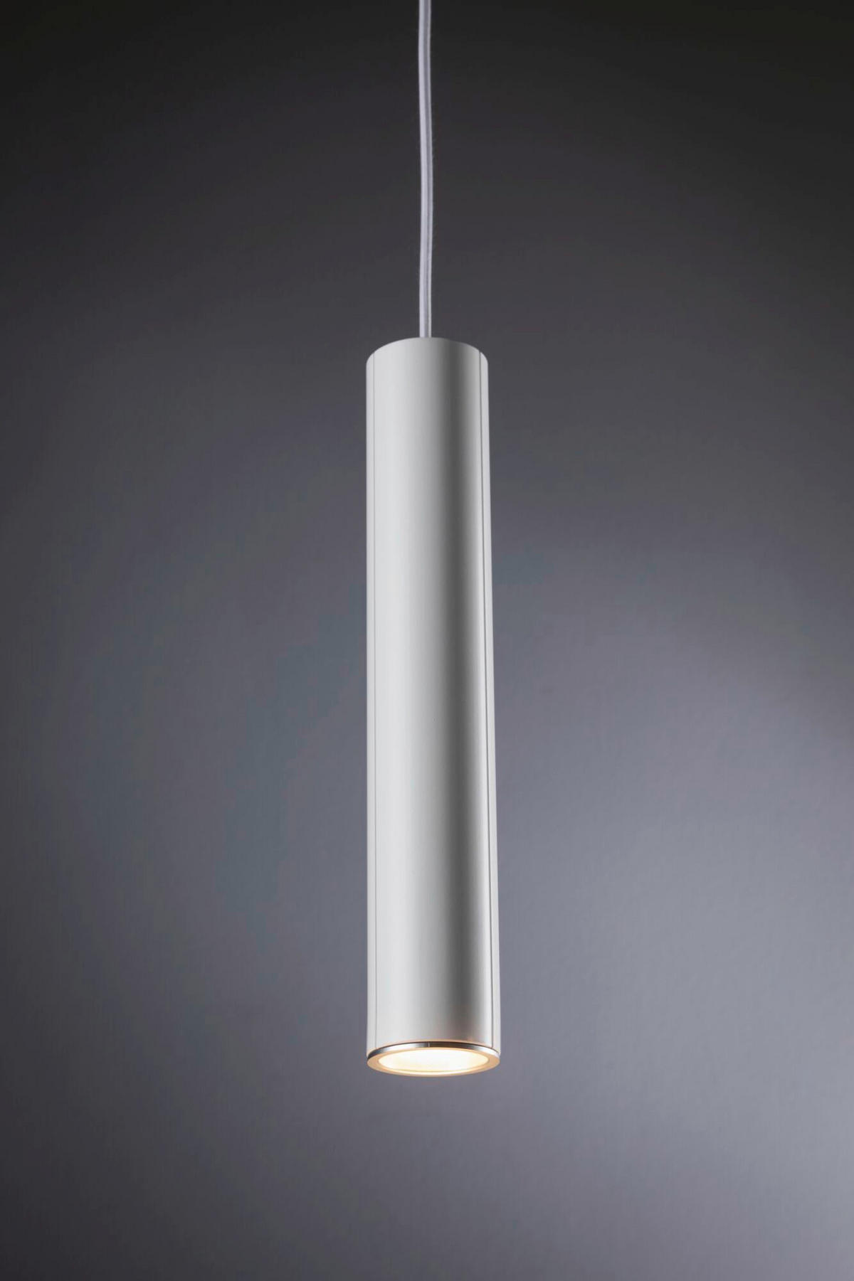 SCHIENENSYSTEM-HÄNGELEUCHTE URail 6,5/38,3 cm   - Chromfarben/Weiß, Basics, Metall (6,5/38,3cm) - Paulmann