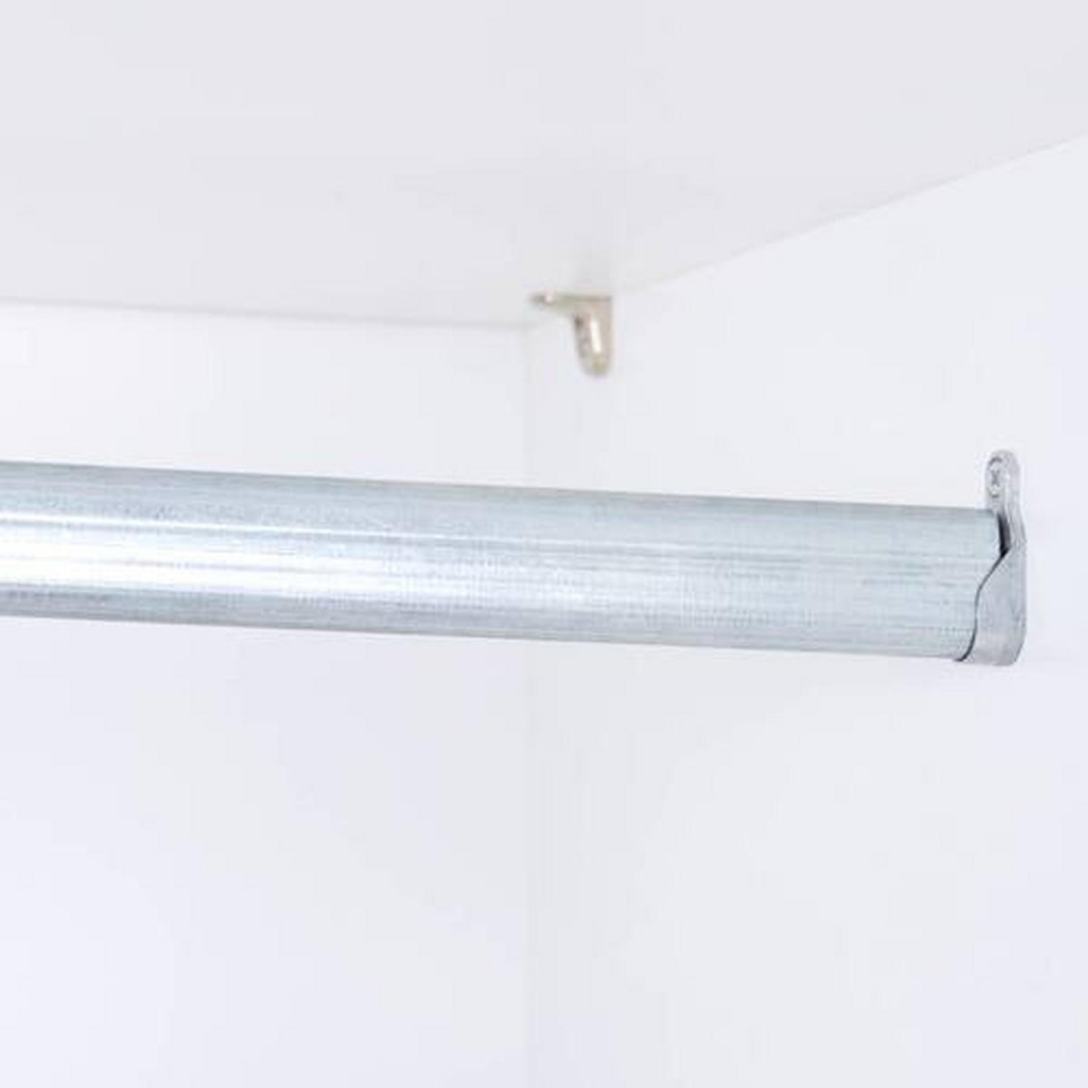 DREHTÜRENSCHRANK 215/215/62 cm 4-türig Weiß, Eiche Artisan  - Chromfarben/Weiß, KONVENTIONELL, Holzwerkstoff (215/215/62cm)