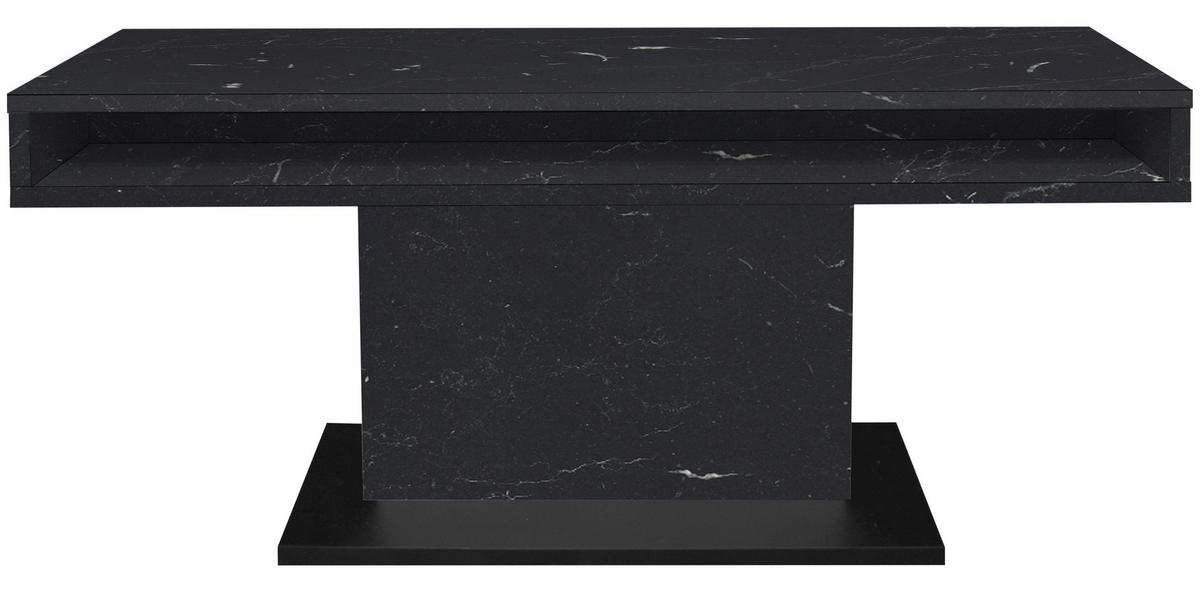 COUCHTISCH Lift Couchtisch rechteckig Schwarz  - Schwarz/Eiche Artisan, Design, Holzwerkstoff/Metall (110/58-77/60cm) - MID.YOU