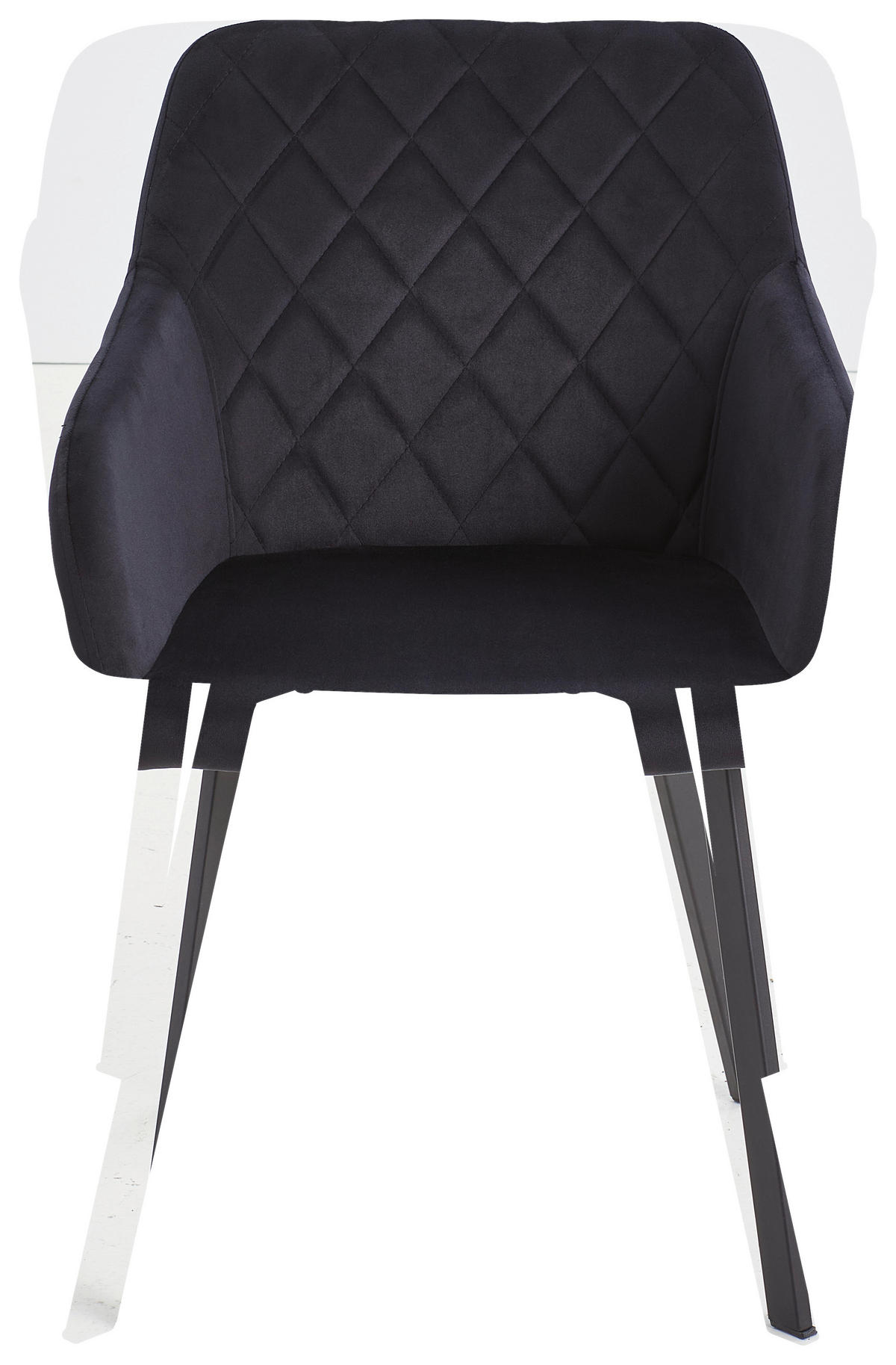 KAROSSZÉK fekete  - fekete, Modern, textil/fa (54/87/64cm) - Livetastic