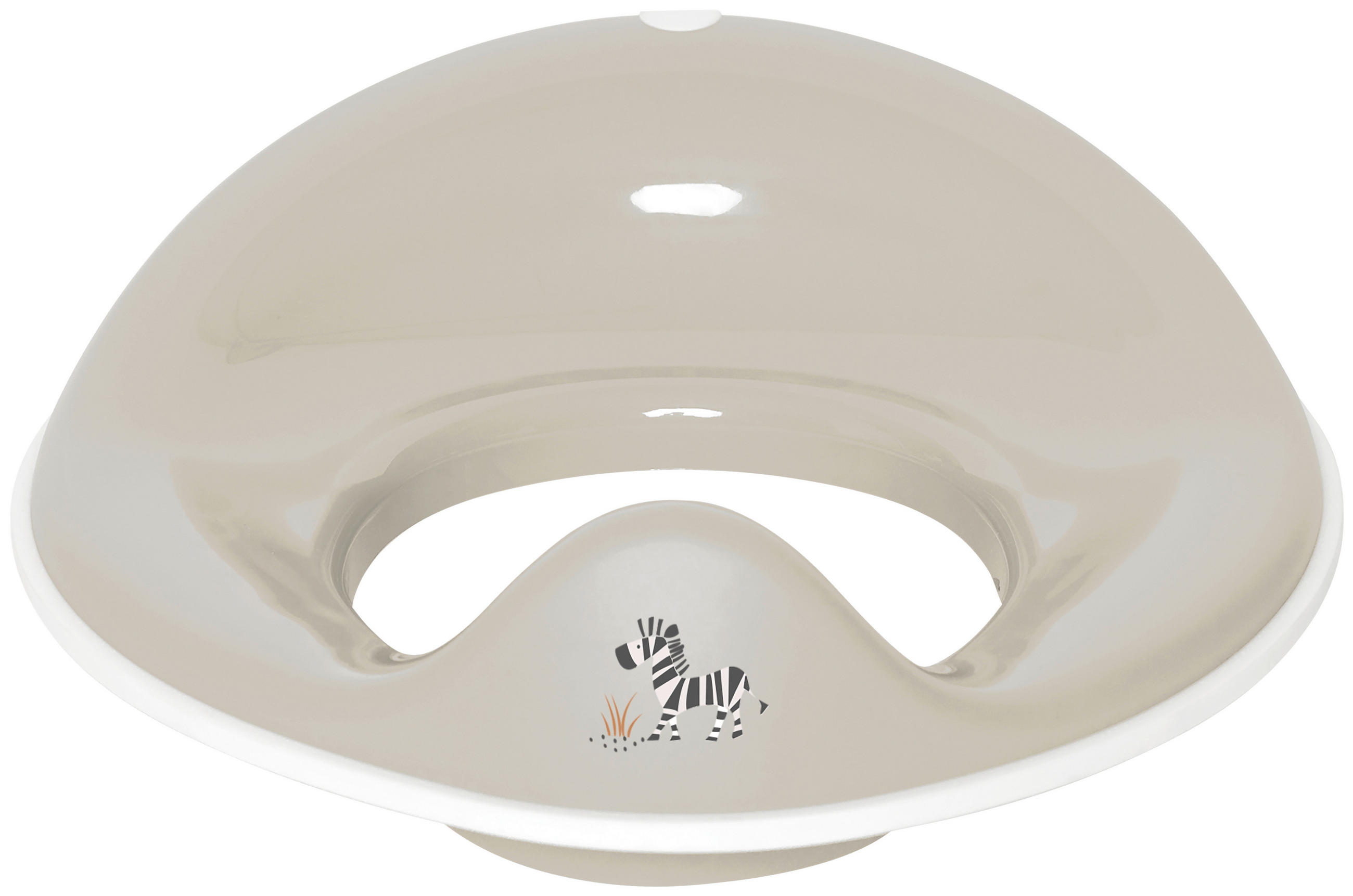 TOILETTENTRAINER STEPPE  - Taupe, Basics, Kunststoff (38.4/31/9.6cm) - Bebe Jou