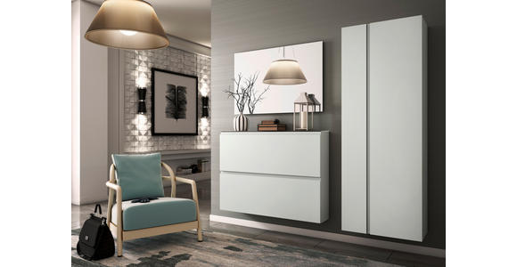 GARDEROBENSCHRANK Gardasee in 60/179/33 cm - Anthrazit/Weiß, Design, Holzwerkstoff (60/179/33cm) - Moderano