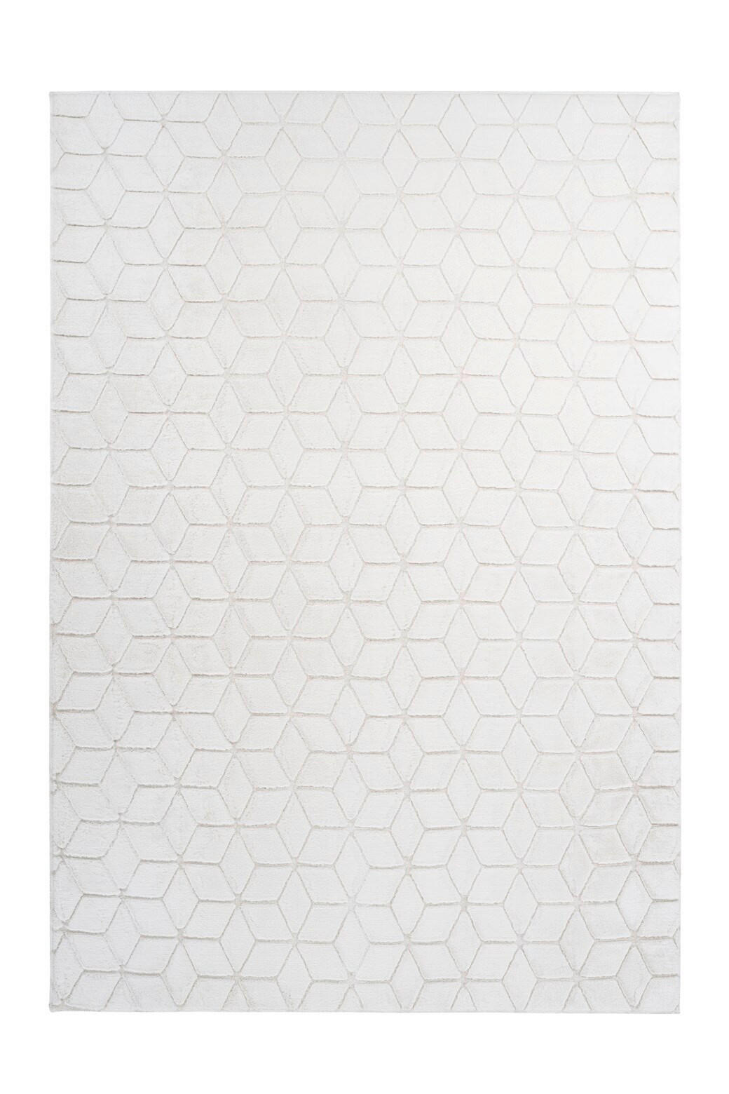 TEPPICH 80/150 cm Vivica 125 Weiß / Creme Creme, Weiß  - Creme/Weiß, KONVENTIONELL, Textil (80/150cm)