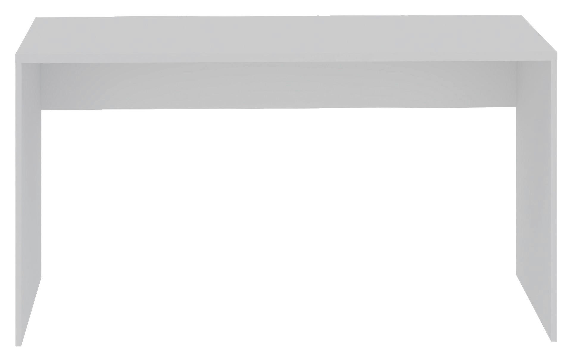 PÍSACÍ STÔL, biela, 135/73/54,4 cm - biela, Konventionell, kompozitné drevo (135/73/54,4cm) - Hom`in