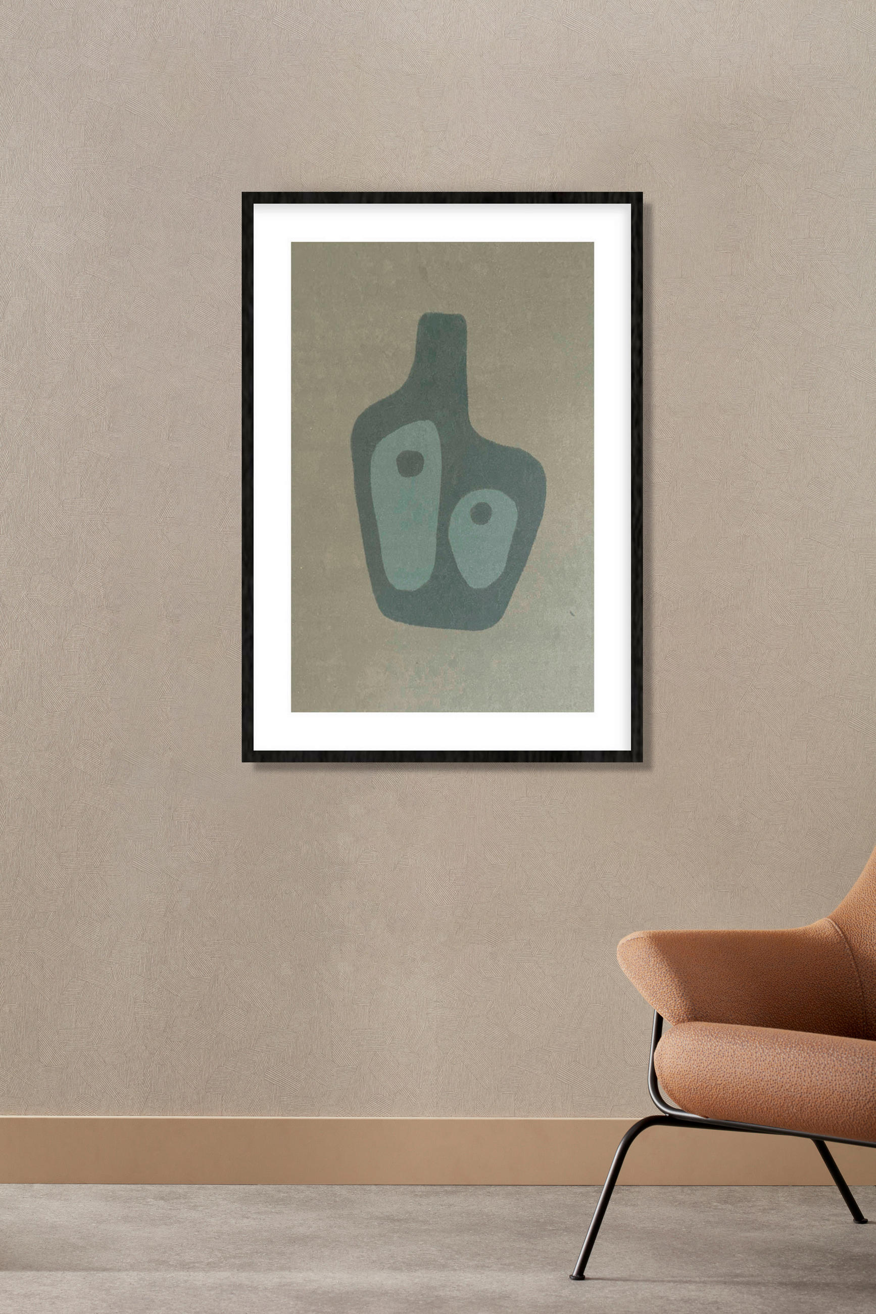 BILD 50/70/10 cm  - Beige/Schwarz, Basics, Holz/Kunststoff (50/70/10cm)