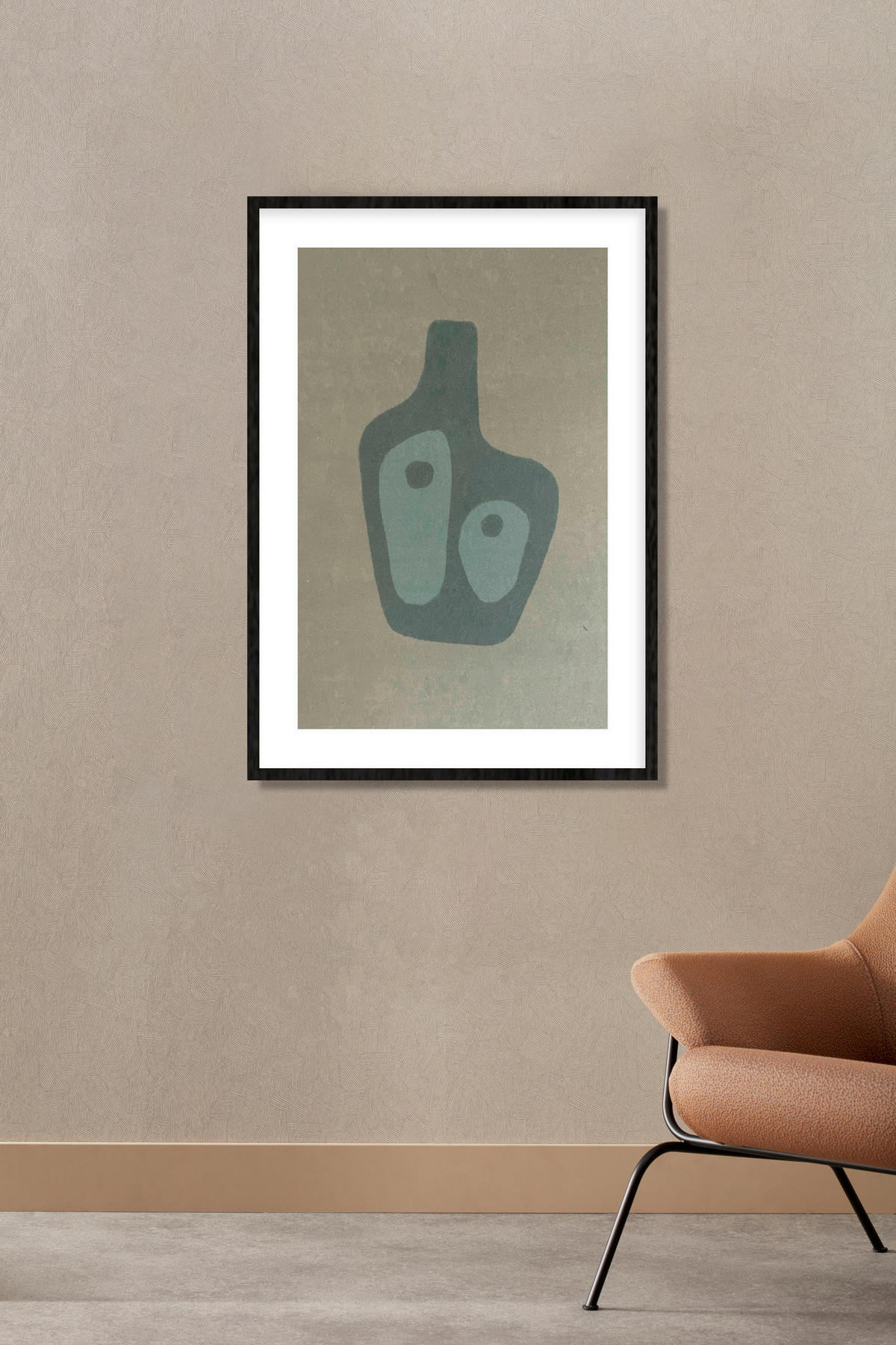 BILD 50/70/10 cm  - Beige/Schwarz, Basics, Holz/Kunststoff (50/70/10cm)