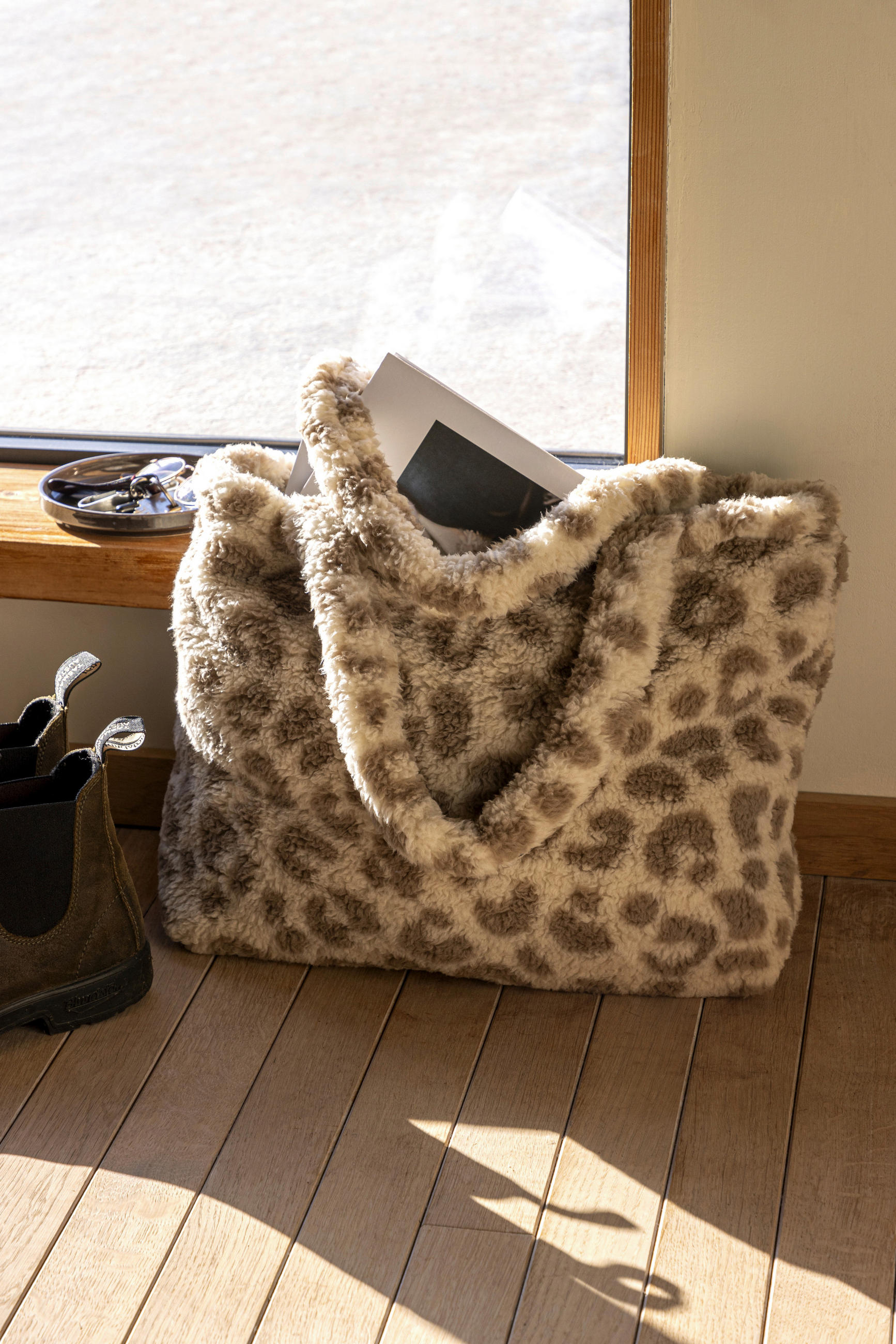 HANDTASCHE Beige, Cappuccino  - Beige/Cappuccino, Basics, Textil (50/38/10cm)
