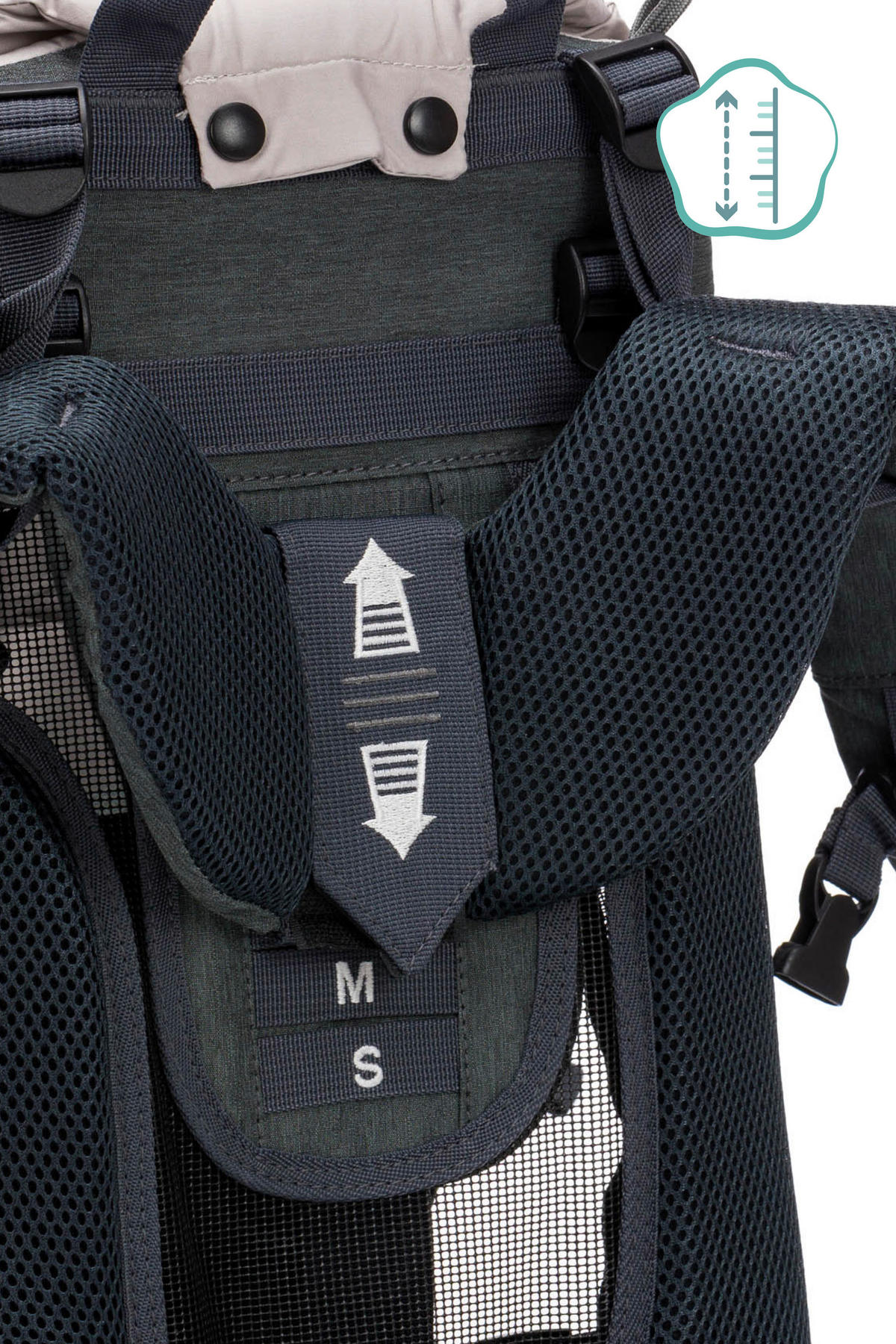 RÜCKENTRAGE Adventure  - Dunkelgrau/Beige, Basics, Textil (30/73/85cm) - Fillikid