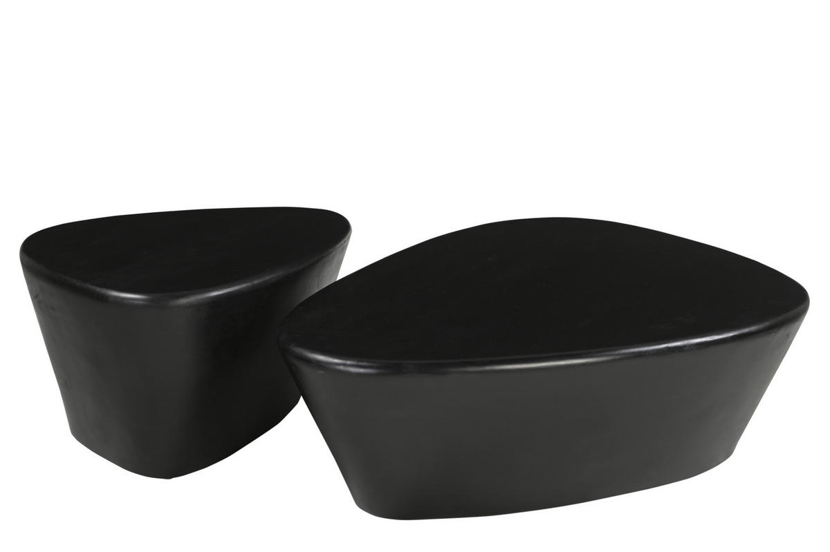 BEISTELLTISCH in Holz 70/53/36 cm  - Schwarz, Design, Holz (70/53/36cm) - MID.YOU