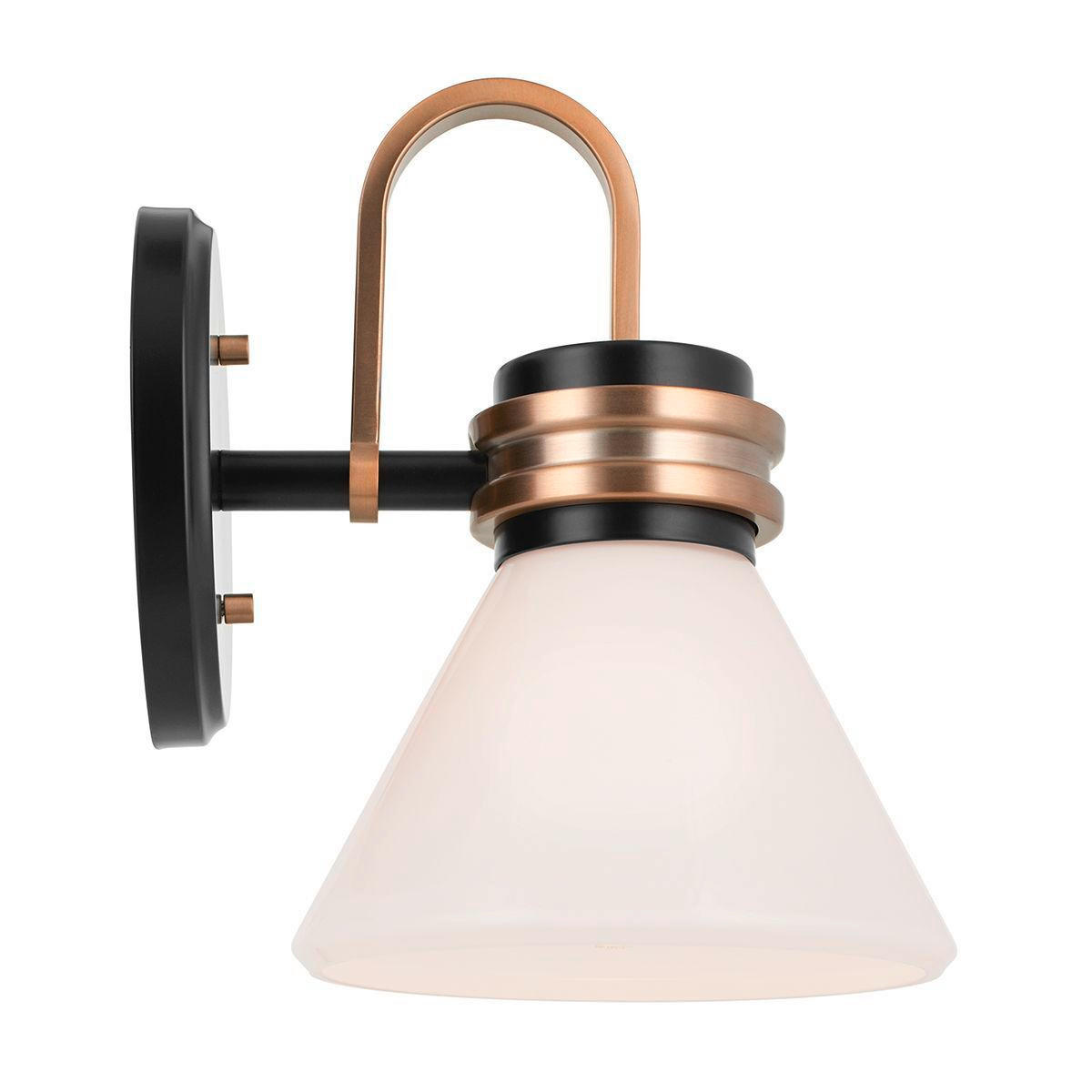 BADEZIMMER-WANDLEUCHTE Masthead   - Champagner/Schwarz, KONVENTIONELL, Glas/Metall (24/17,8/21,5cm) - Elstead Lighting