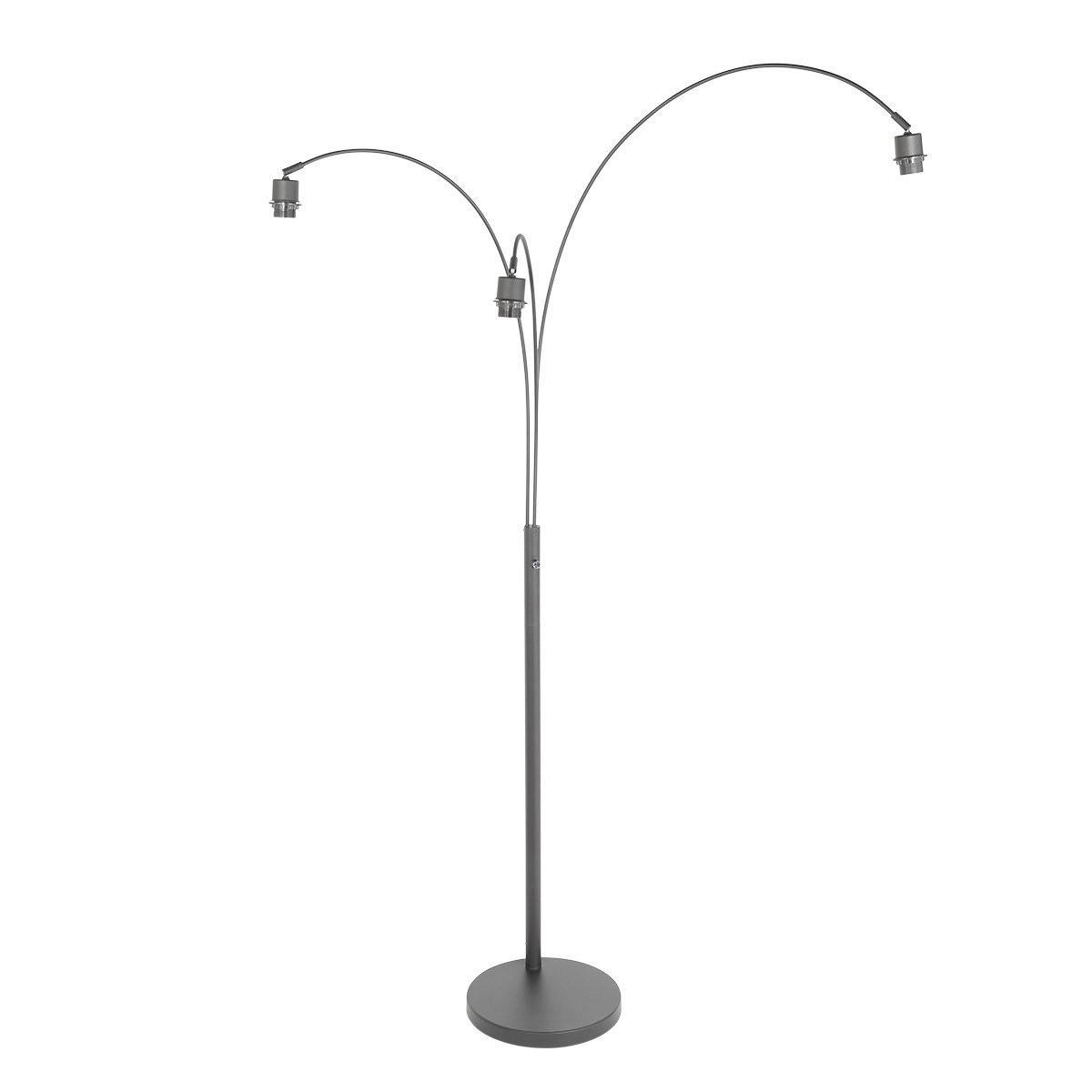 STEHLEUCHTE SPARKLED LIGHT 30/180/75 cm  - Schwarz/Braun, Trend, Naturmaterialien/Metall (30/180/75cm)