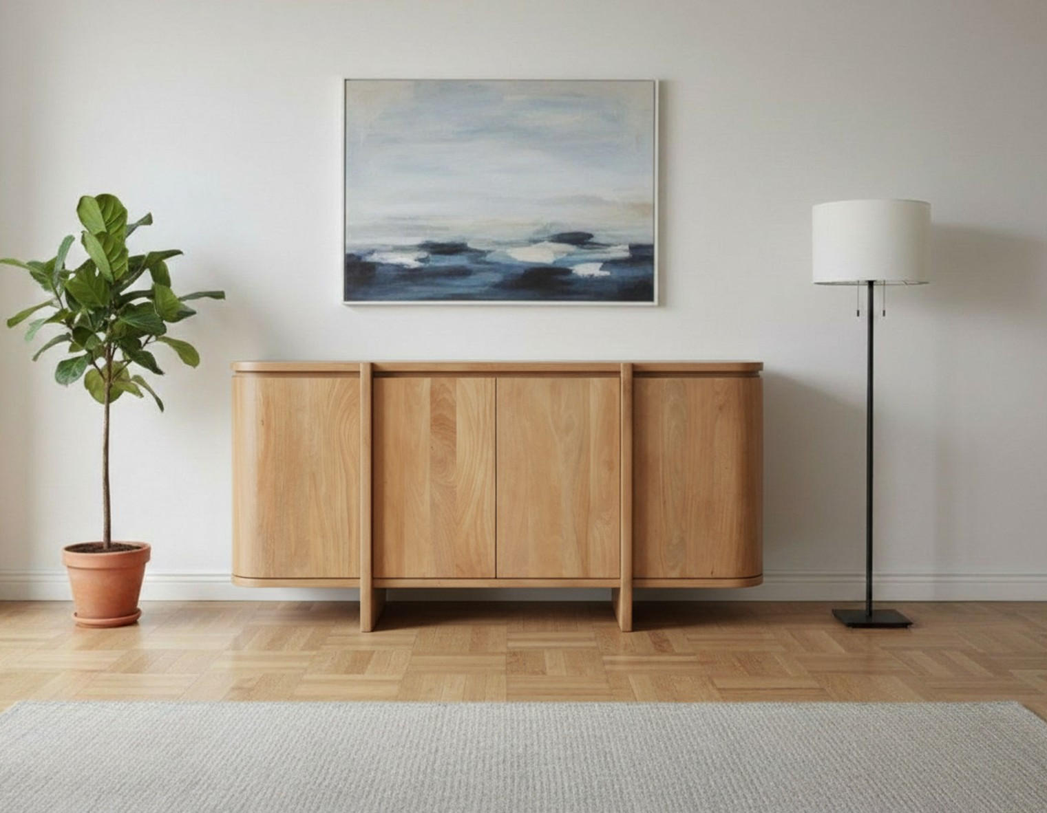 Livetastic Sideboard Natur 160x72x42 cm