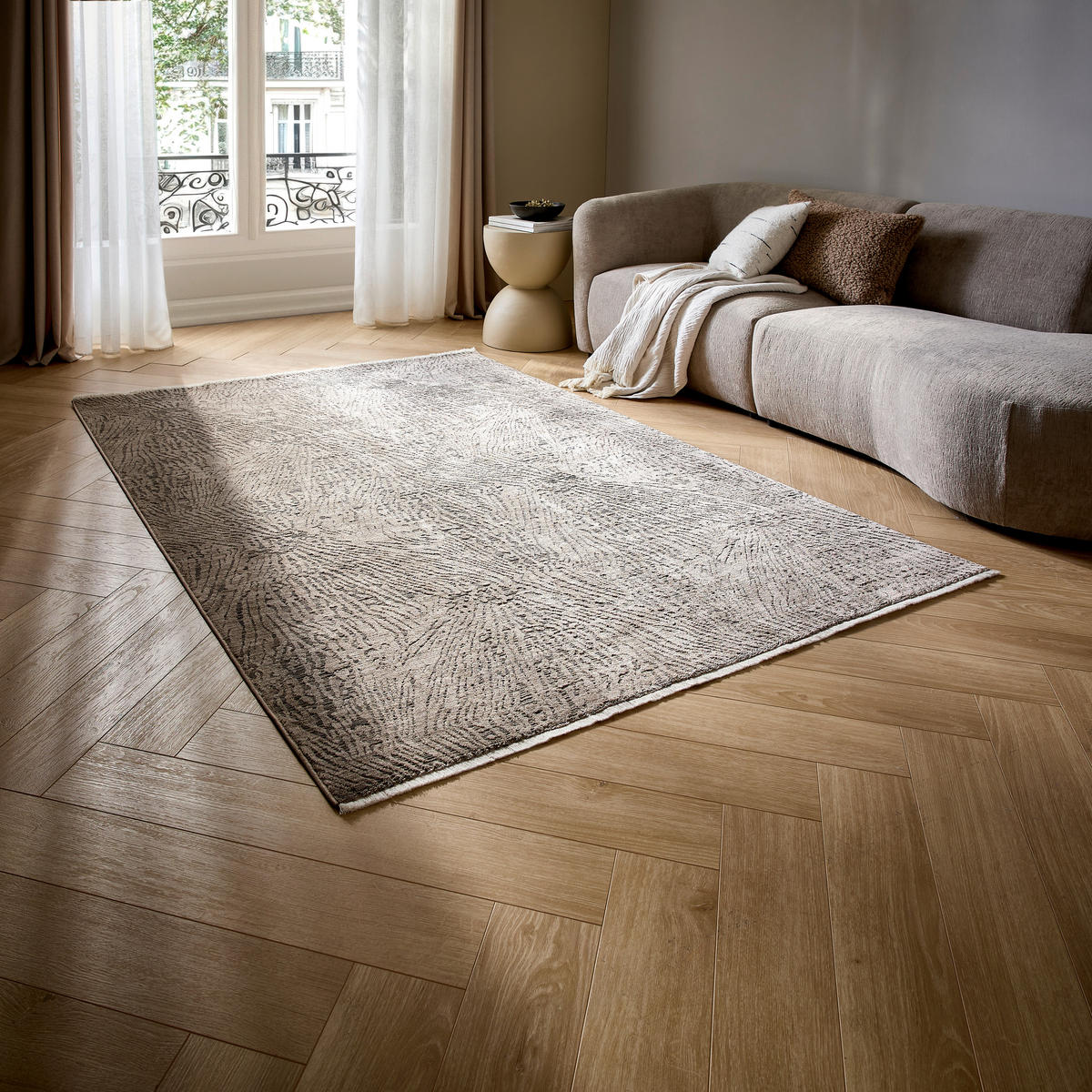 Covor Vintage  - taupe, Trend, plastic/textil (200/290cm) - Novel
