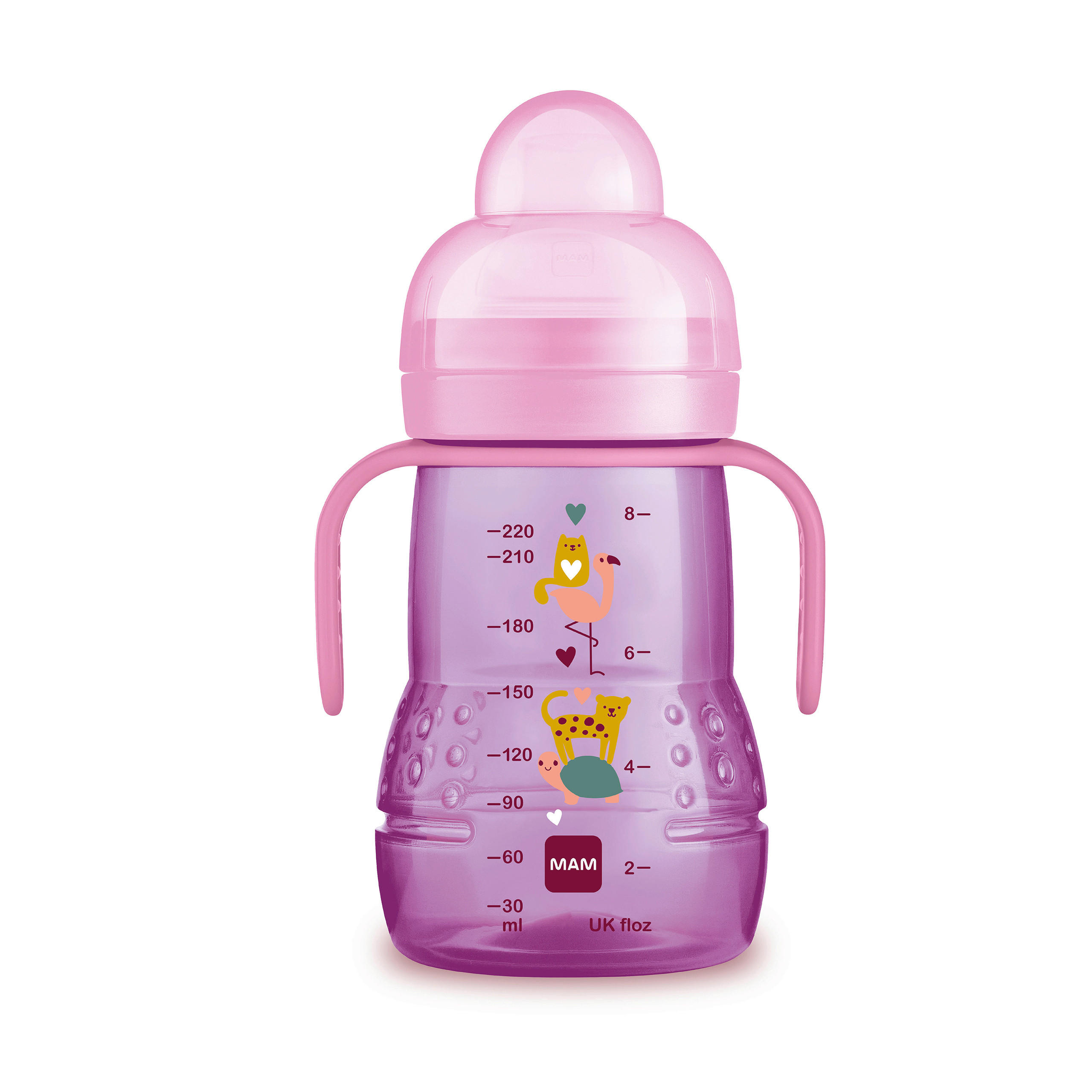 WEITHALSFLASCHE  - Pink, Basics, Kunststoff (9,5/21,5/7,5cm) - MAM