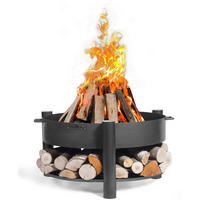 FEUERSCHALE  - Schwarz, Basics, Metall (88/45cm) - Ambia Garden