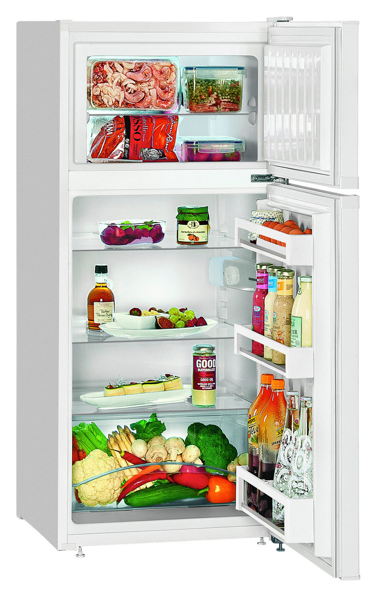 KÜHL-GEFRIER-KOMBINATION 55/124,1/63 cm CTe 2131  - Weiß, Basics, Metall (55/124,1/63cm) - Liebherr