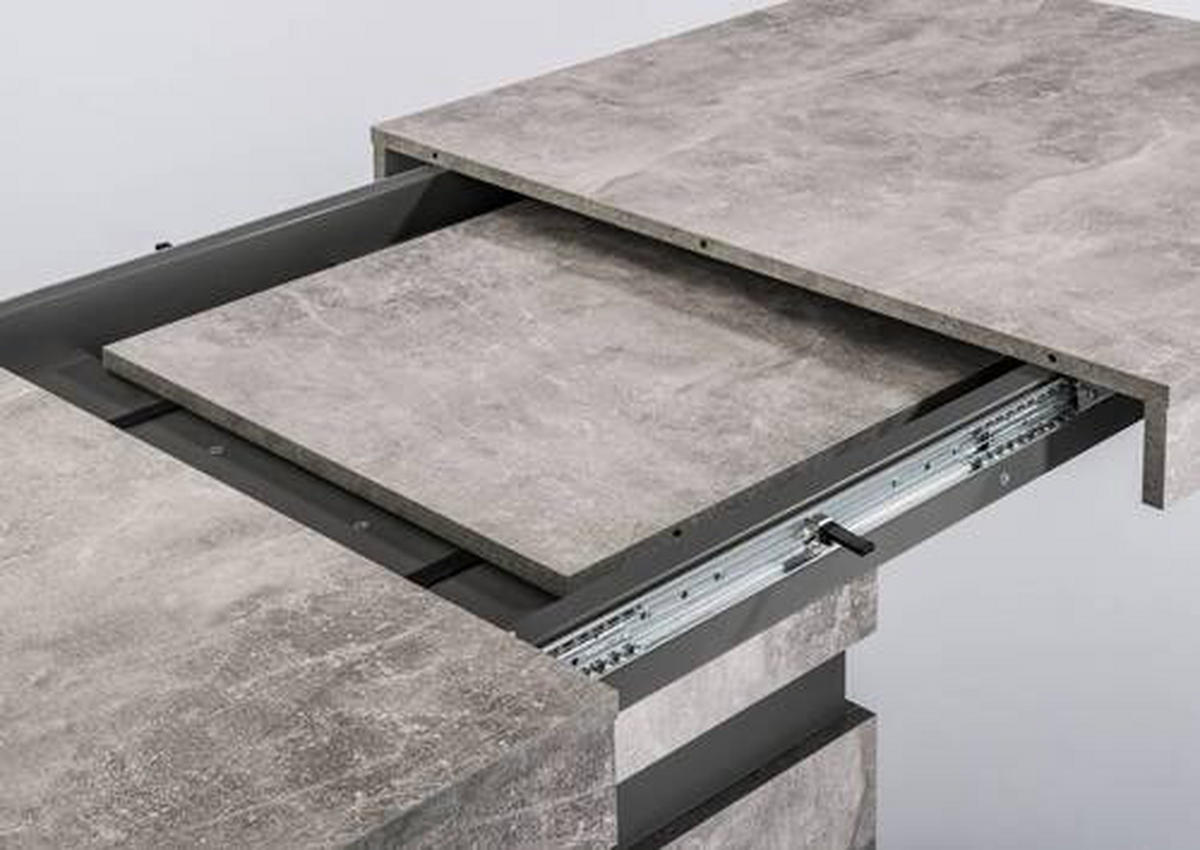 ESSTISCH in Holzwerkstoff 140/90/75 cm  - Dunkelgrau/Grau, MODERN, Holzwerkstoff (140/90/75cm) - MID.YOU