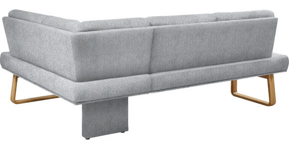 ECKBANK 280/174 cm in Eichefarben, Hellgrau - Eichefarben/Hellgrau, Design, Holz/Textil (280/174cm) - Dieter Knoll
