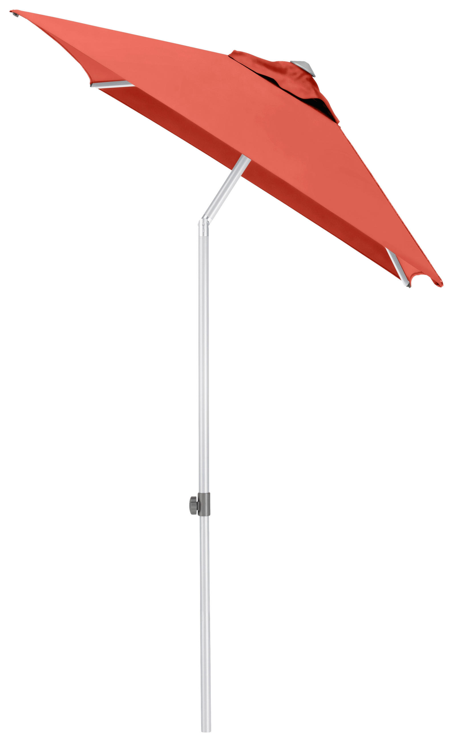 SONNENSCHIRM 210 cm Terracotta  - Silberfarben/Terracotta, Basics, Textil/Metall (150/210cm) - Kettler
