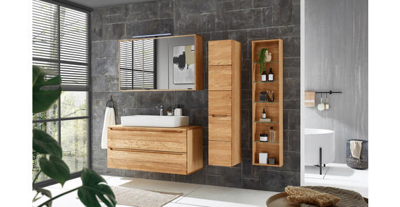 WASCHBECKENUNTERSCHRANK 120/54/46 cm  - Eichefarben, KONVENTIONELL, Holz/Holzwerkstoff (120/54/46cm) - Linea Natura