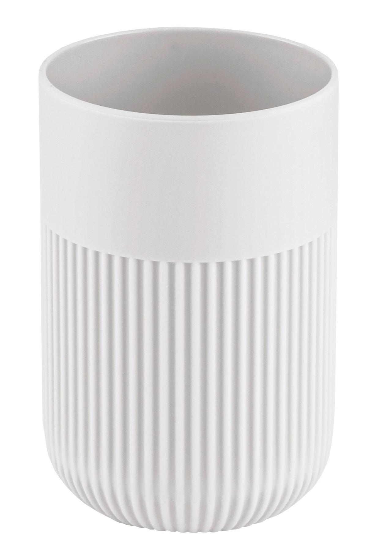 ZAHNPUTZBECHER Collection Classic 2025  - Weiß, Design, Kunststoff (7,2/10,6/7,2cm) - Kleine Wolke