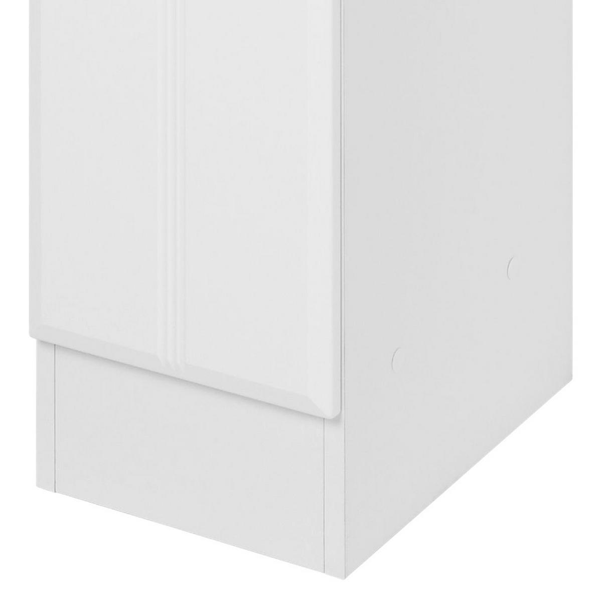 HOCHSCHRANK 25/190/34 cm  - Chromfarben/Weiß, KONVENTIONELL, Holzwerkstoff/Kunststoff (25/190/34cm) - Held