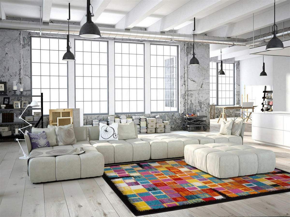 Covor Cu Țesătură Plată Guayama  - multicolor, Basics, textil (200/290cm) - Kayoom