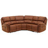 ECKSOFA Braun, Schwarz Lederlook (vegan)  - Schwarz/Braun, Design, Textil (169/169cm) - Livetastic