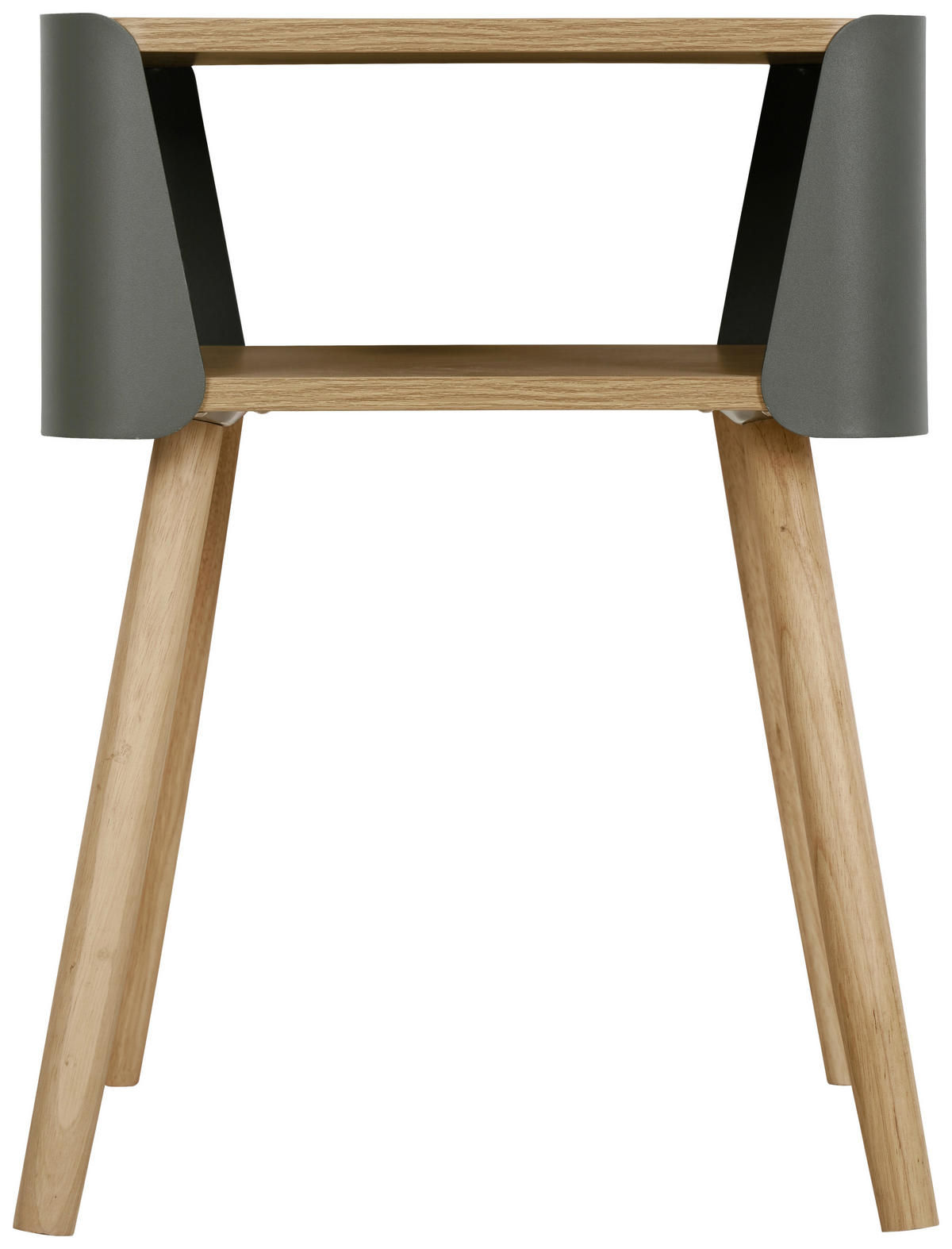 NACHTSCHRANK 40/54,5/39 cm, Grau, Naturfarben, massiv  - Naturfarben/Grau, Trend, Holz/Holzwerkstoff (40/54,5/39cm) - Xora