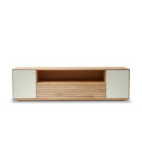 LOWBOARD  198/55/45 cm 1 Schublade(n) Beimöbel erhältlich, stehend  - Kaschmir/Eichefarben, KONVENTIONELL, Glas/Holz (198/55/45cm) - Linea Natura