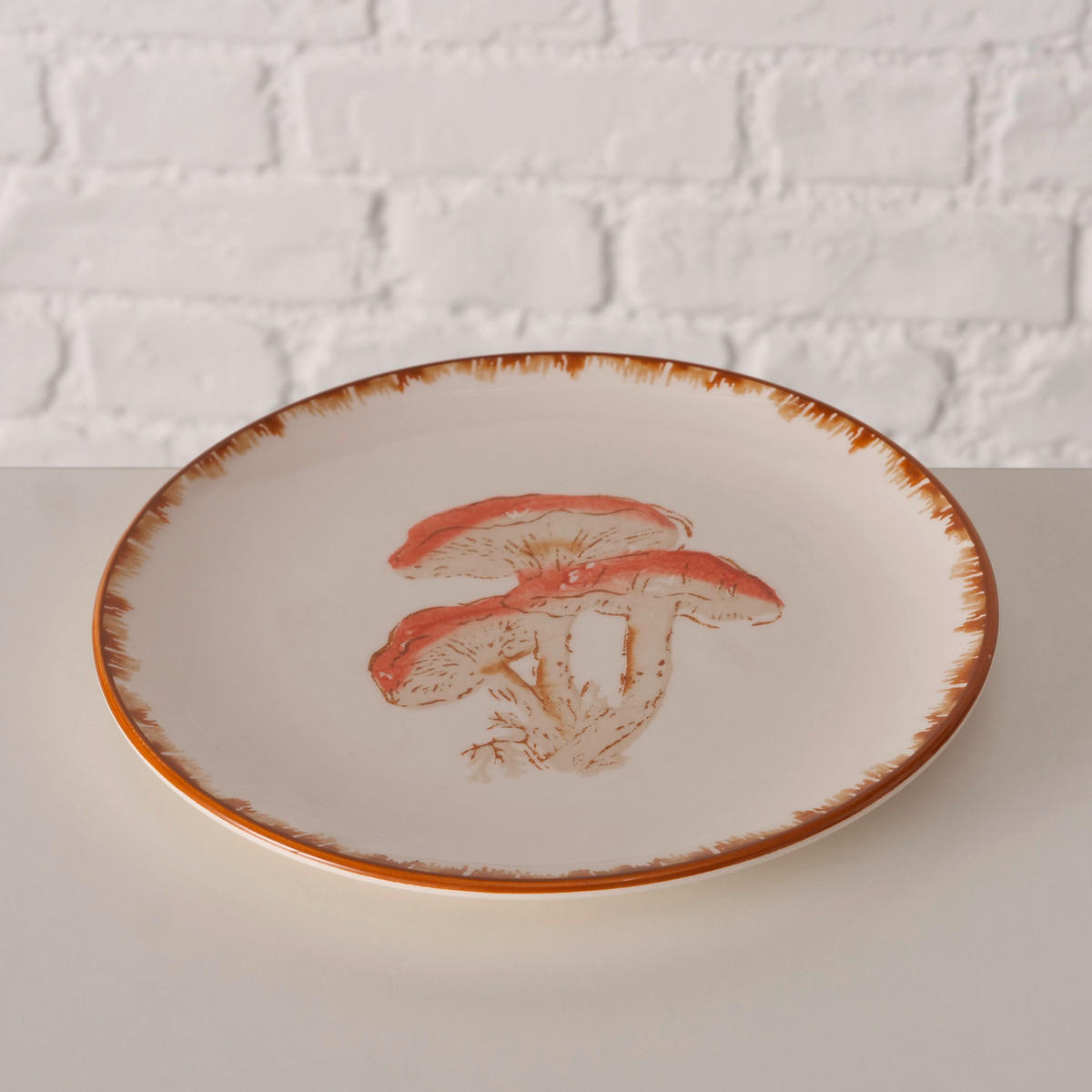 TELLER  20 cm   - Braun/Weiß, LIFESTYLE, Keramik (20cm)